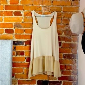 Ruffle tank- cute for layer or by itself!